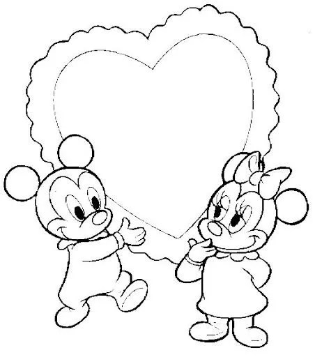 BABY DISNEY: DIBUJOS DE MICKEY Y MINNIE