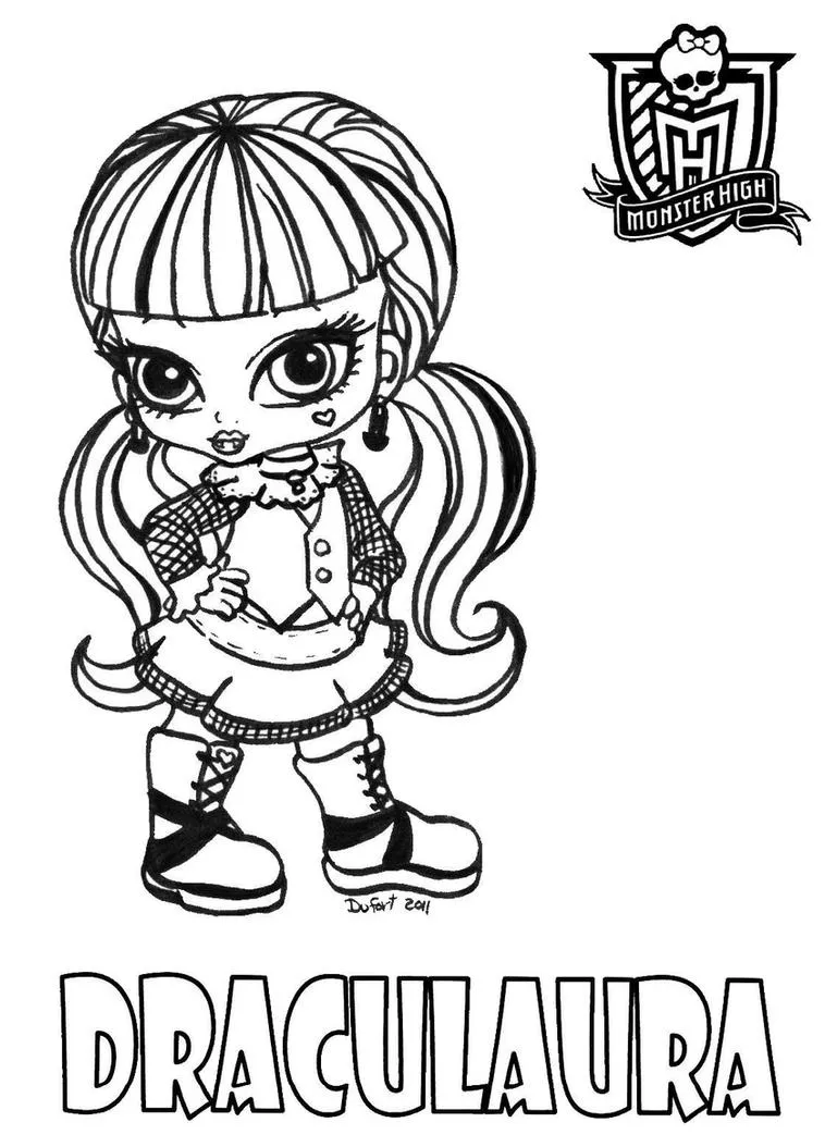 Baby Draculaura by *JadeDragonne on deviantART