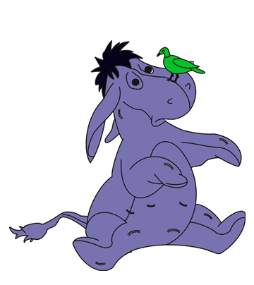 Baby Eeyore Coloring Pages for Kids to Color and Print Baby Eeyore Coloring Pages for Kids to Color and Print