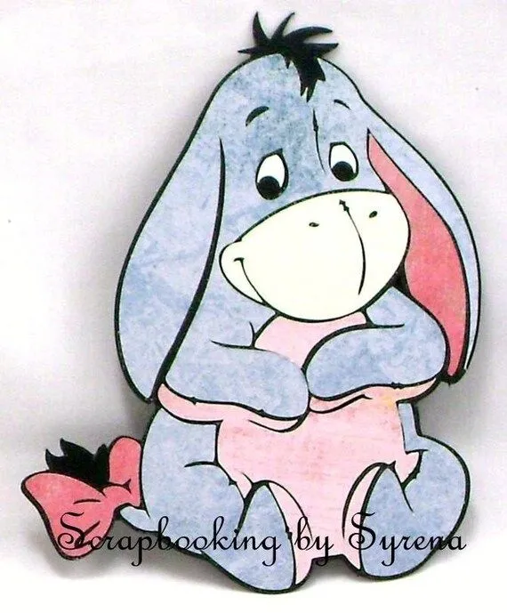 Baby Eeyore Scrapbooking Paper Piecing by Syrenasplace on Etsy Baby Eeyore Scrapbooking Paper Piecing by Syrenasplace on Etsy