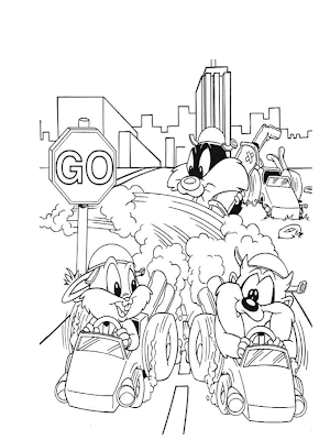 Baby Looney-Tunes - Desenhos para pintar