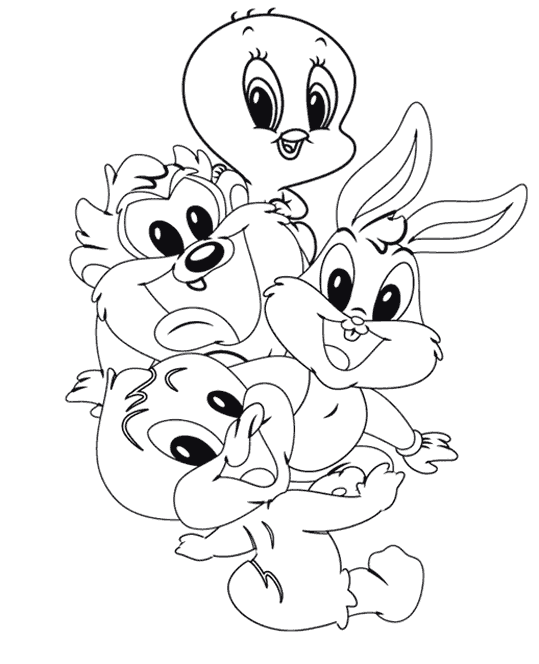 baby looney tunes dibujos para colorear | VLC peque