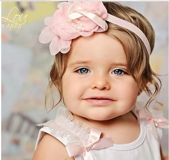 Baby niña bonita perla rosas diadema de flores de complementos ... Baby niña bonita perla rosas diadema de flores de complementos ...