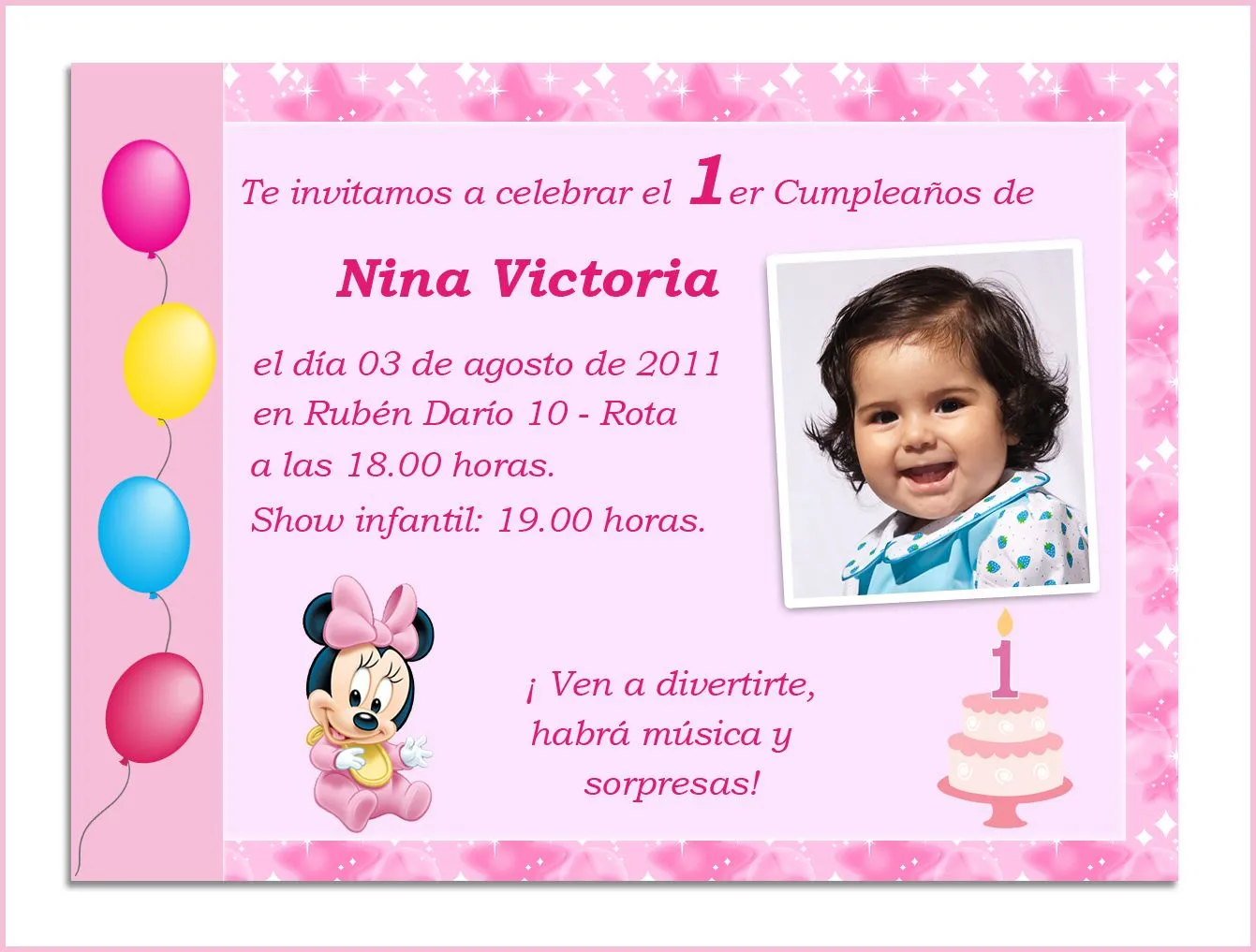 Frases para invitaciones de un primer añito - Imagui Frases para invitaciones de un primer añito - Imagui