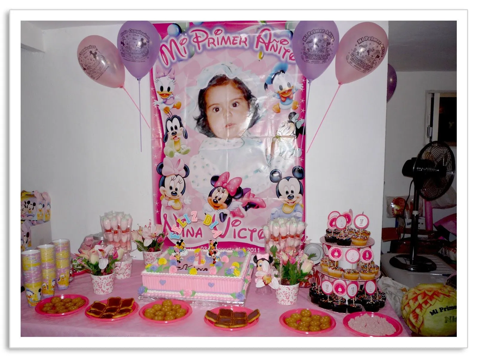 Baby Nina Fiestas: El Primer añito de Nina!!!! fiesta Minnie bebe.