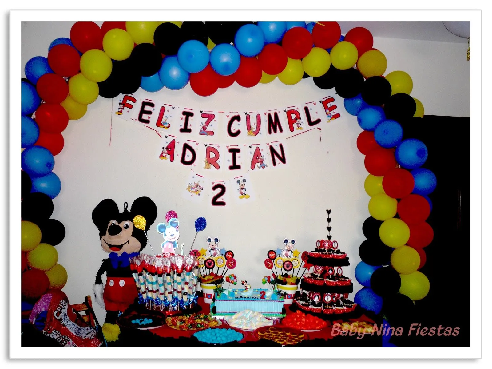 Baby Nina Fiestas: Fiesta temática Mickey Mouse para Adrián. Baby Nina Fiestas: Fiesta temática Mickey Mouse para Adrián.