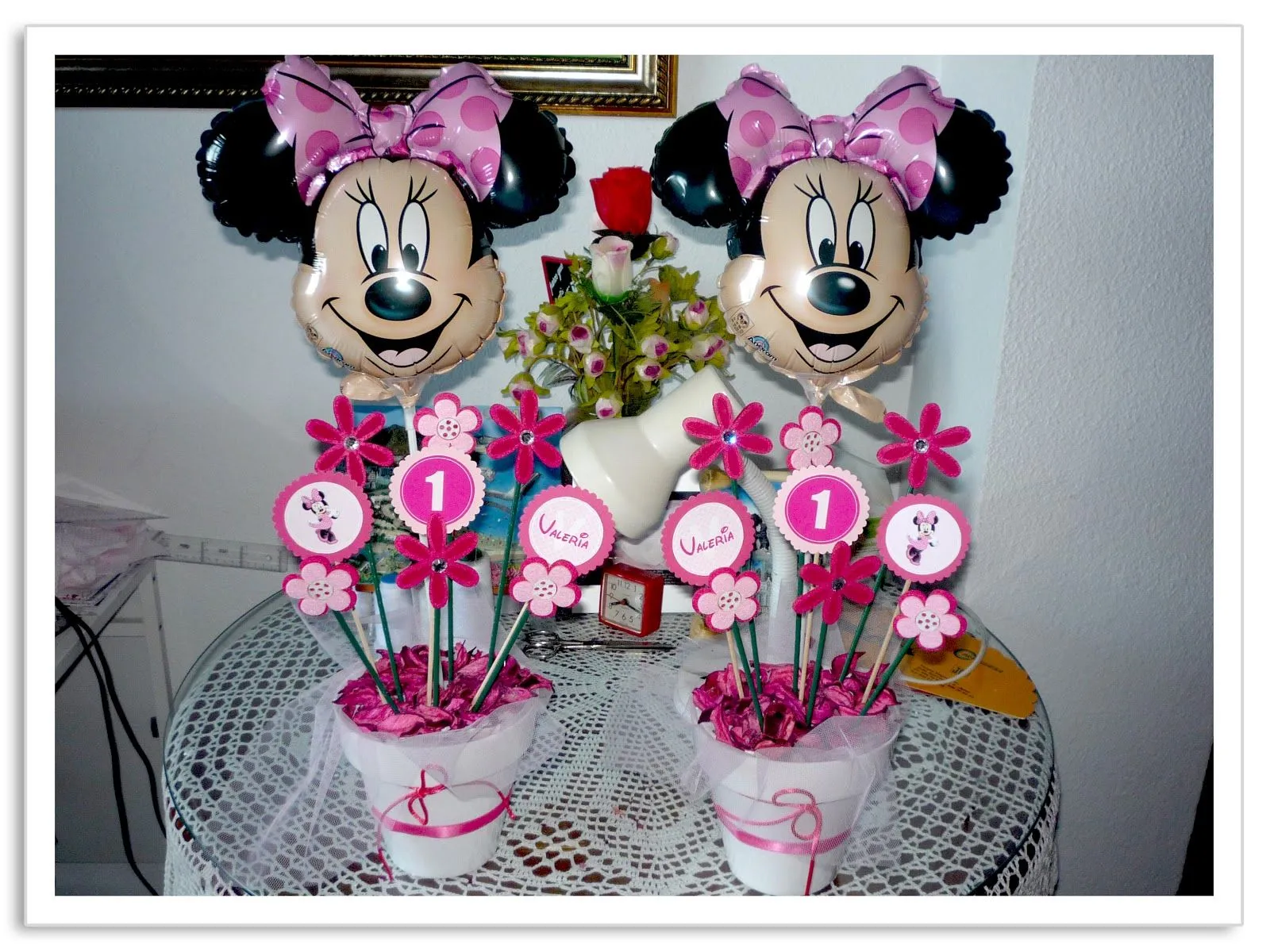 Baby Nina Fiestas: Fiesta temática Minnie Mouse para Valeria
