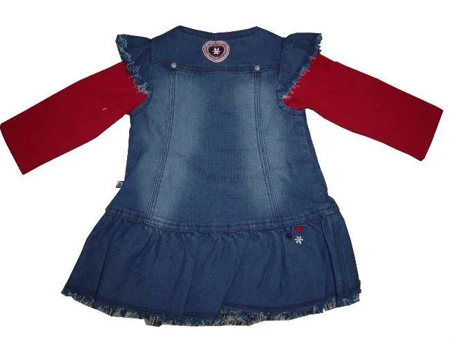 Vestidos de jean para niñas - Imagui