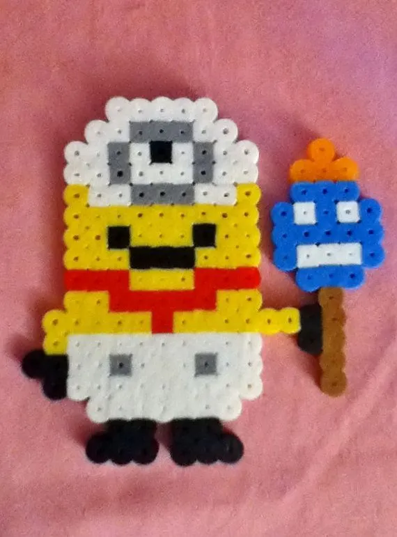 Baby Perler Bead Despicable Me Minion by RainbowMoonShop | Pyssla ... Baby Perler Bead Despicable Me Minion by RainbowMoonShop | Pyssla ...