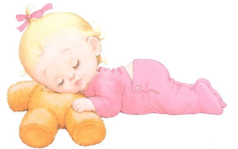 Embellishments - 3D precious moments, Sleeping baby girl was ...