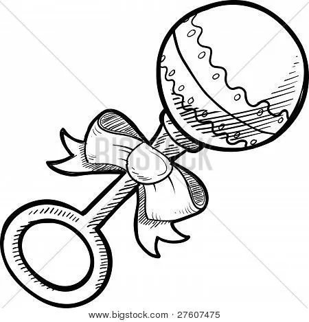 Baby rattle sketch Stock Vector & Stock Photos | Bigstock Baby rattle sketch Stock Vector & Stock Photos | Bigstock