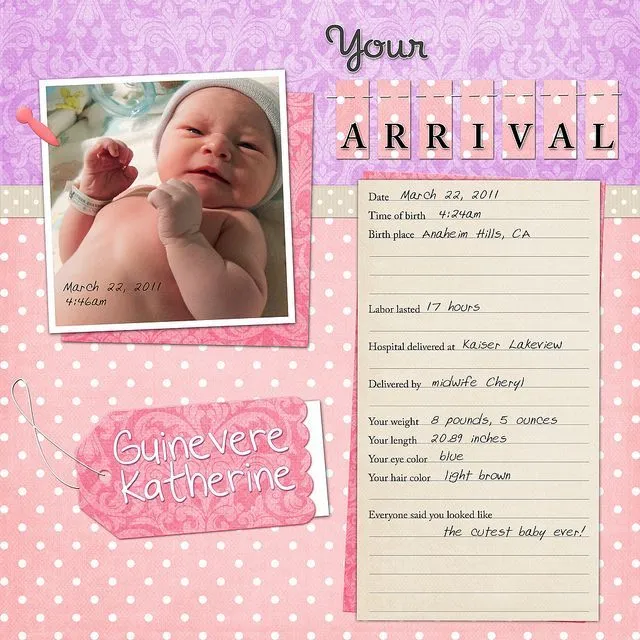 Baby scrapbook idea | scrapbooking | Pinterest | Llegada Del Bebé ...