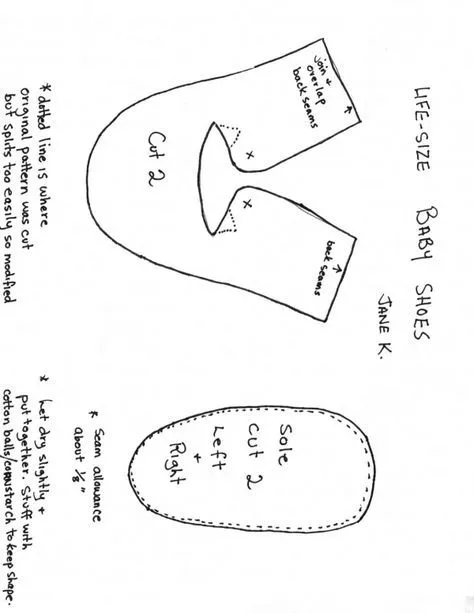 Baby Shoes Templates on Pinterest | Baby Shoes, Templates and ...