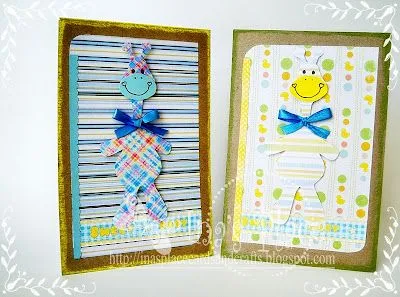 Ina's Place Handmade Cards: Baby Shower - Motivo Jirafa