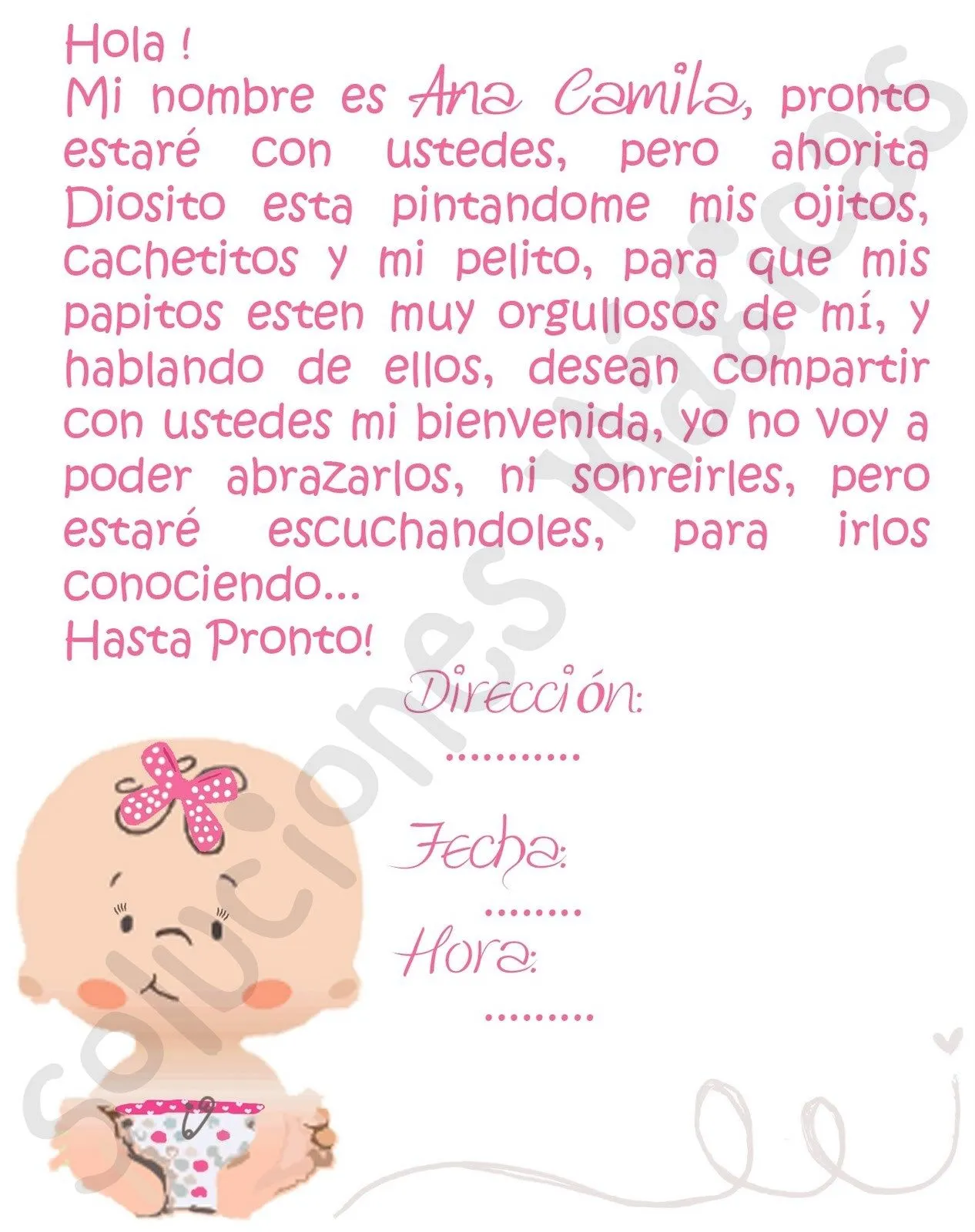 Agradecimiento del bebé en el baby shower - Imagui Agradecimiento del bebé en el baby shower - Imagui