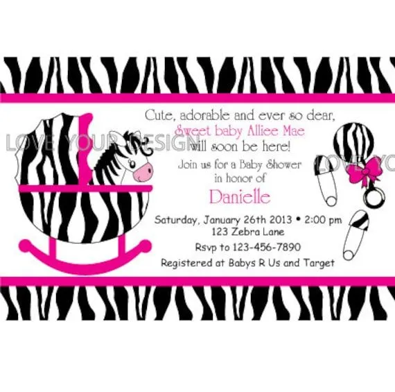 Baby shower animal print invitaciónes - Imagui