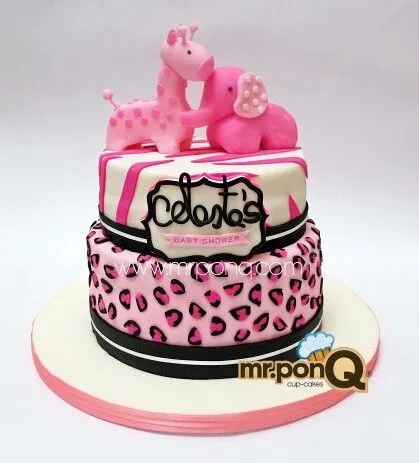 Torta baby shower animal print.mrponQ | 1eras Comuniones ...