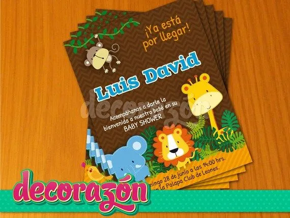 Baby Shower Boy Girl / Invitation Jungle / by DecorazonStore