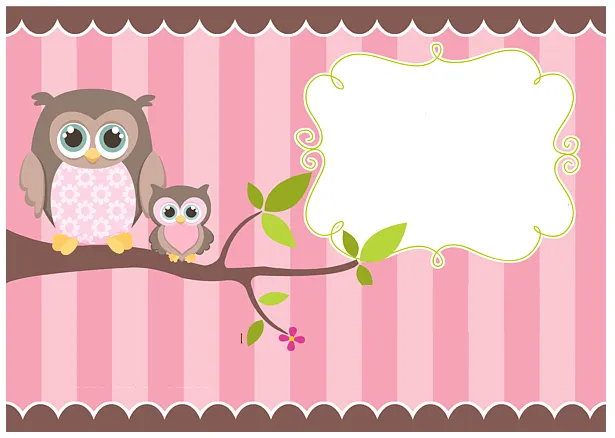 Tarjetas baby shower buho - Imagui