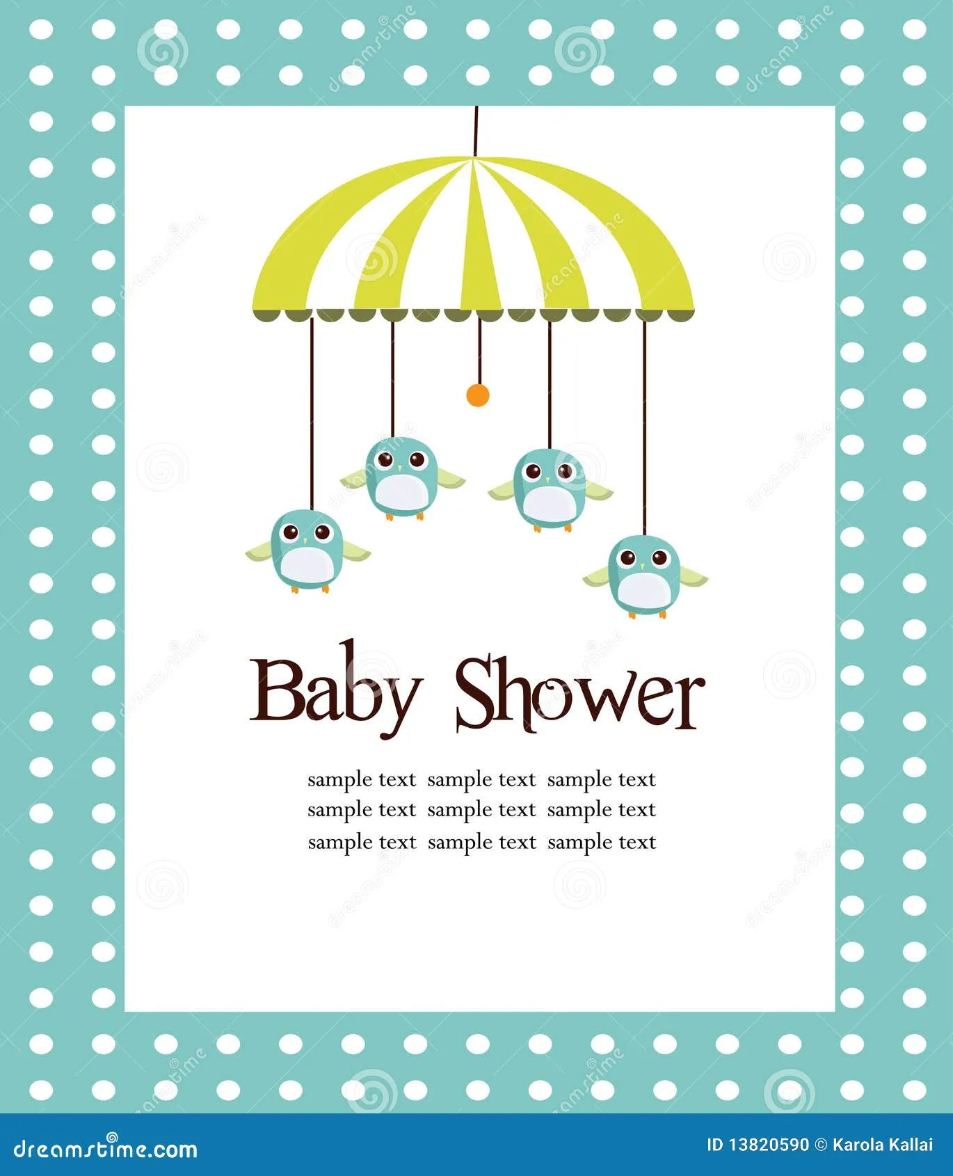 Baby Shower Card For Boys Stock Photo - Image: 13820590