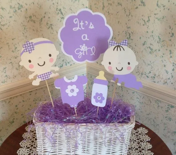 Baby Shower Centerpiece- Set of 5 Picks- Baby Shower Gift- Its a ... Baby Shower Centerpiece- Set of 5 Picks- Baby Shower Gift- Its a ...