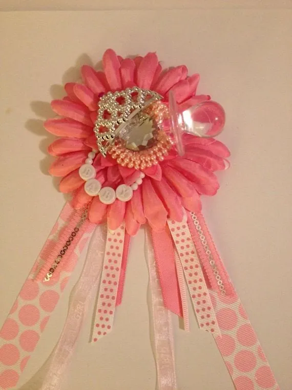 Baby Shower Corsage. Girl baby shower by AdreamFulfilled on Etsy Baby Shower Corsage. Girl baby shower by AdreamFulfilled on Etsy