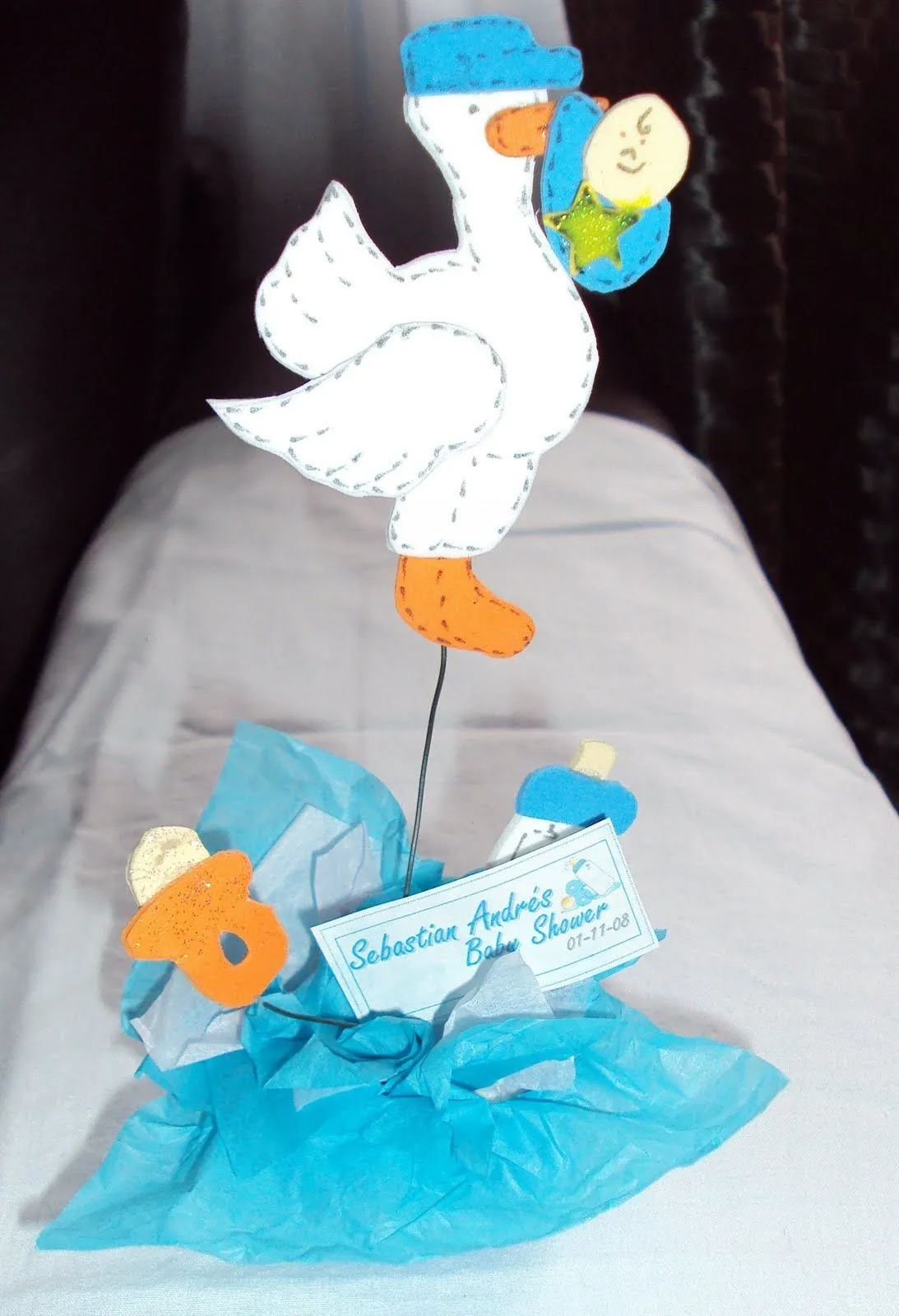 Recuerdo para Baby Shower, realizado en foami montado sobre una ... Recuerdo para Baby Shower, realizado en foami montado sobre una ...