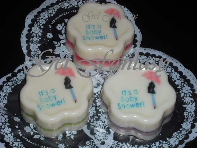 Gelatinas de colores para baby shower - Imagui