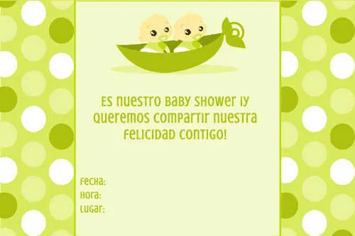 Baby shower de gemelos: invitaciones para imprimir gratis | Fiesta101 Baby shower de gemelos: invitaciones para imprimir gratis | Fiesta101
