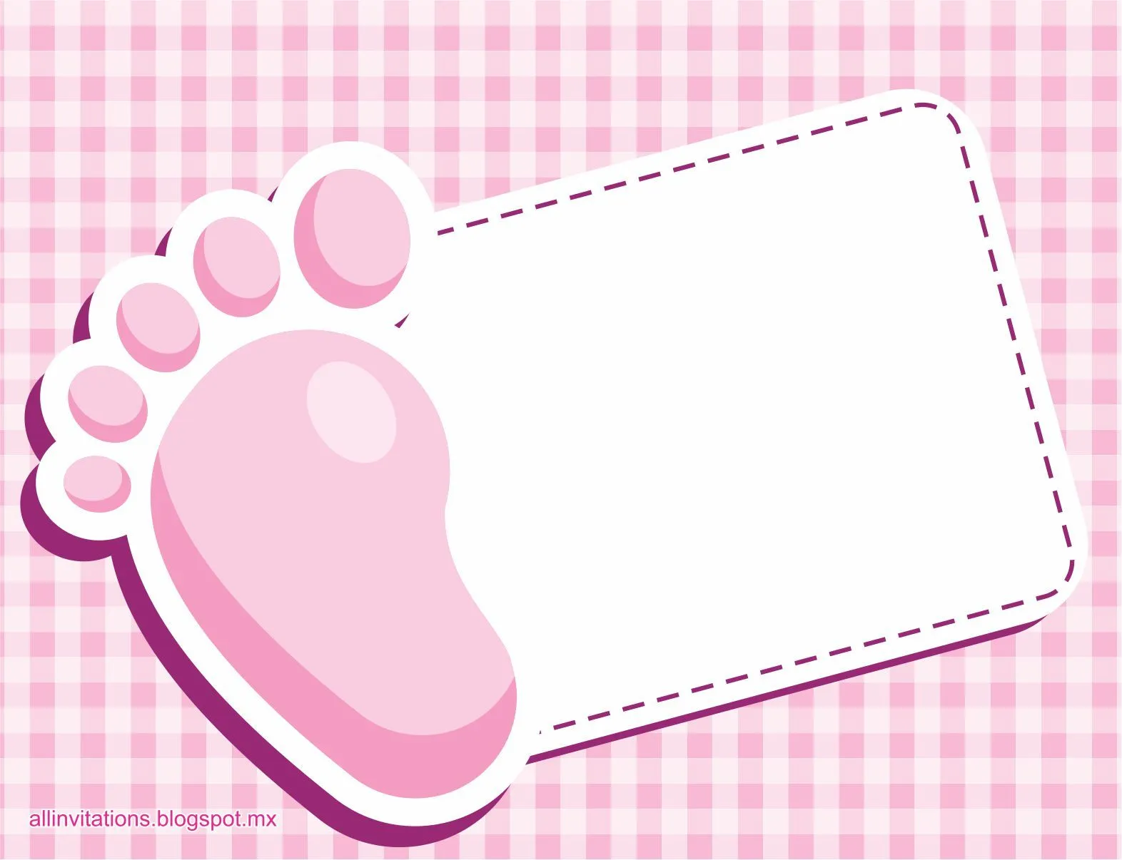 All Invitations: Baby Shower piecito de bebe