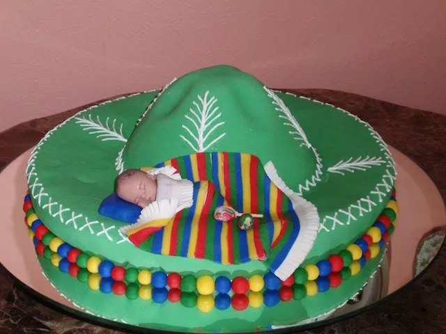 Adornos para baby shower temático de México