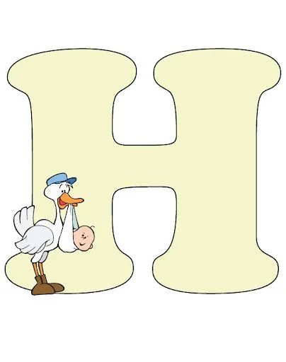 Baby shower moldes letras - Imagui