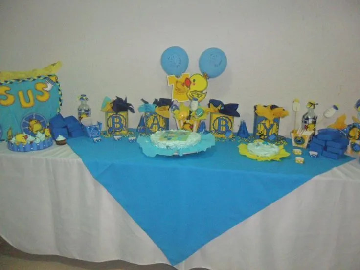 baby shower de patito de hule ,decoración mesa | Baby Shower de ...