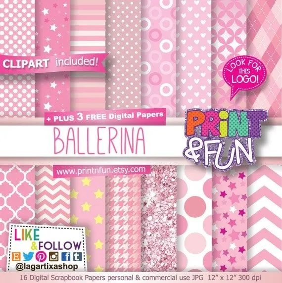 Baby Shower Rosa glitter estrellas chevron rosas por Printnfun Baby Shower Rosa glitter estrellas chevron rosas por Printnfun