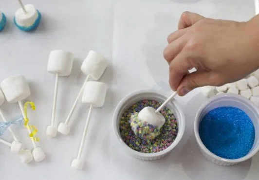 Baby Shower: Sonajas de marshmallows | Baby showers, Marshmallows ... Baby Shower: Sonajas de marshmallows | Baby showers, Marshmallows ...