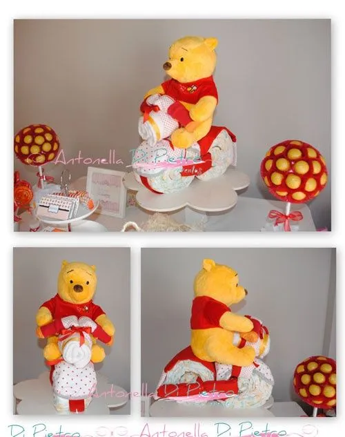 Moto con pañales y ropa como centro de mesa. Torta de pañales ... Moto con pañales y ropa como centro de mesa. Torta de pañales ...