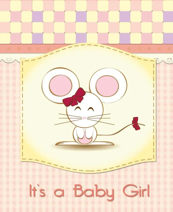 Cute Baby shower cards vector material set 03 - Vector Card free ... Cute Baby shower cards vector material set 03 - Vector Card free ...