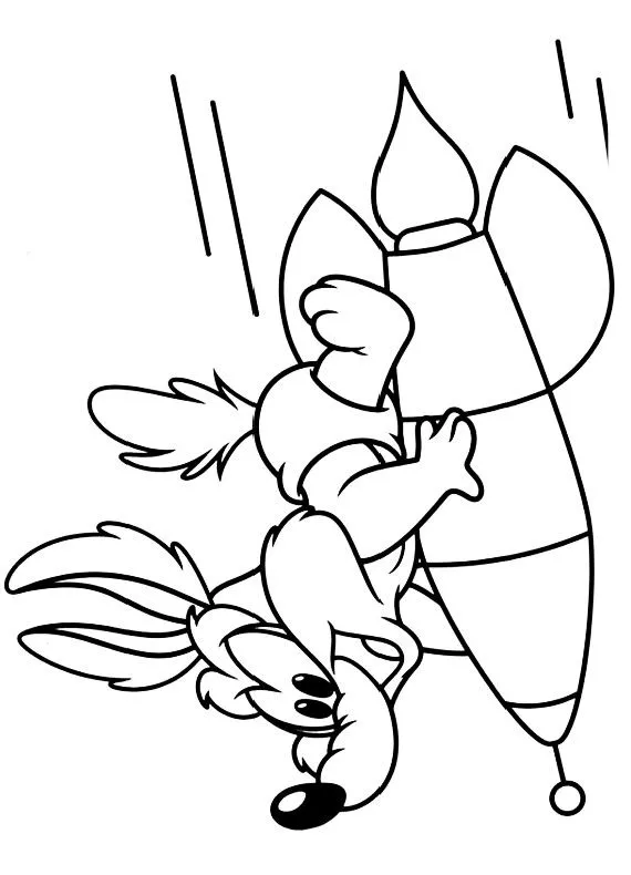 baby baby coyote Colouring Pages