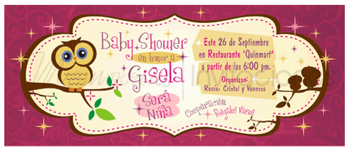 Baby Shower con bebés Búhos! « Memorias Invitaciones