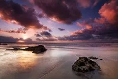 Background Light (Eleder JH) Tags: blue sky orange costa sun seascape ...