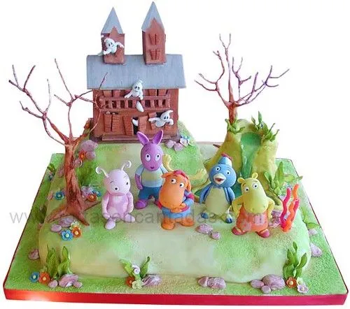 Backyardigans Haunted House / Torta Backyardigans en la Casa ... Backyardigans Haunted House / Torta Backyardigans en la Casa ...
