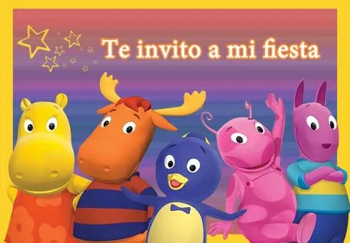 Backyardigans, Tarjetas de invitaciones listas para imprimir ... Backyardigans, Tarjetas de invitaciones listas para imprimir ...