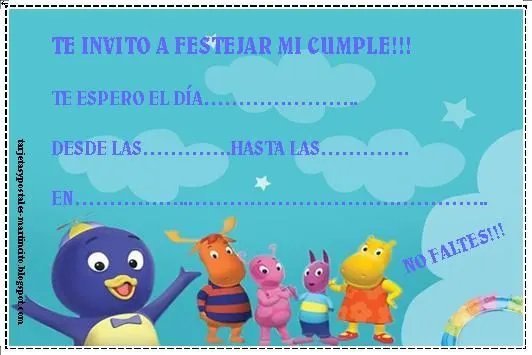 Backyardigans tarjetas de invitación para imprimir gratis - Imagui Backyardigans tarjetas de invitación para imprimir gratis - Imagui
