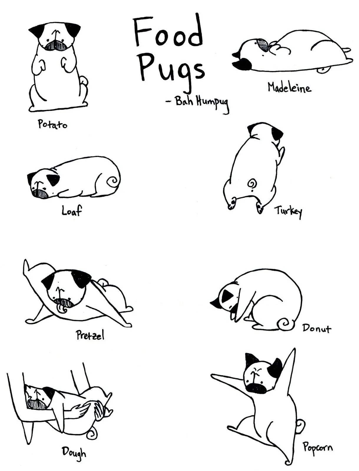 Bah Humpug: Food Pugs