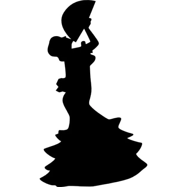 Bailarina de flamenco silueta | Descargar Iconos gratis Bailarina de flamenco silueta | Descargar Iconos gratis