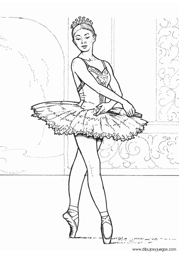 bailarinas-ballet-004 | Dibujos y juegos, para pintar y colorear bailarinas-ballet-004 | Dibujos y juegos, para pintar y colorear