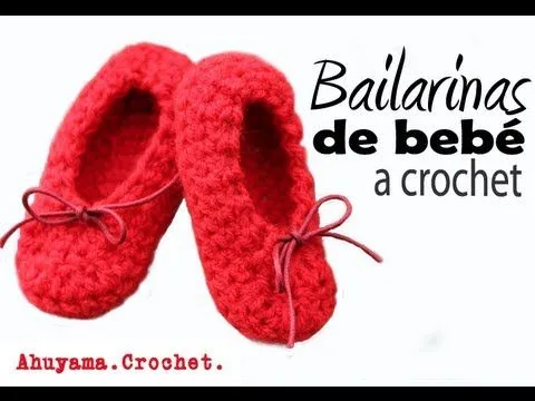Bailarinas para Bebé a Crochet - Paso a Paso - YouTube Bailarinas para Bebé a Crochet - Paso a Paso - YouTube