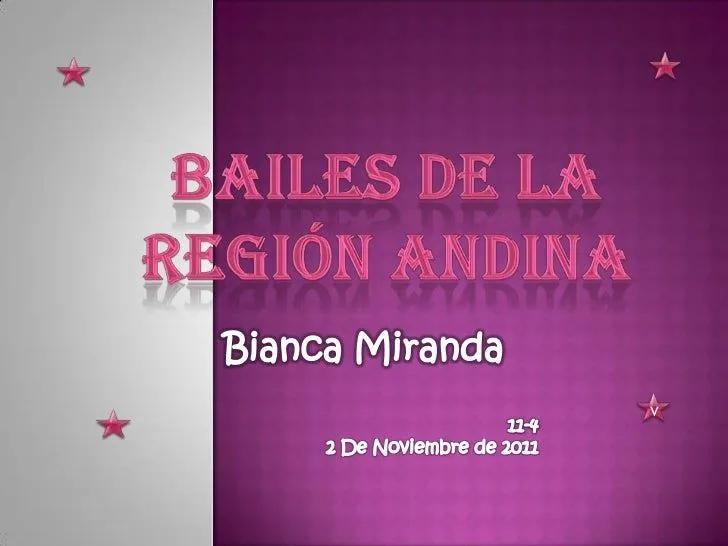 Bailes Tipicos De La Región Andina