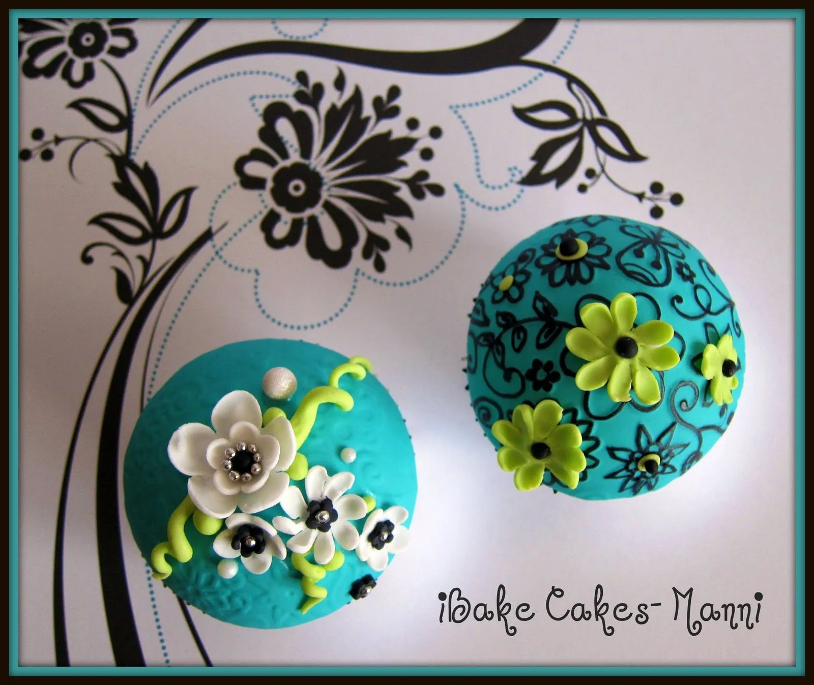 Baking} Fondant Cupcakes by iBake Cakes - Manni - SouthernBelle' Baking} Fondant Cupcakes by iBake Cakes - Manni - SouthernBelle'