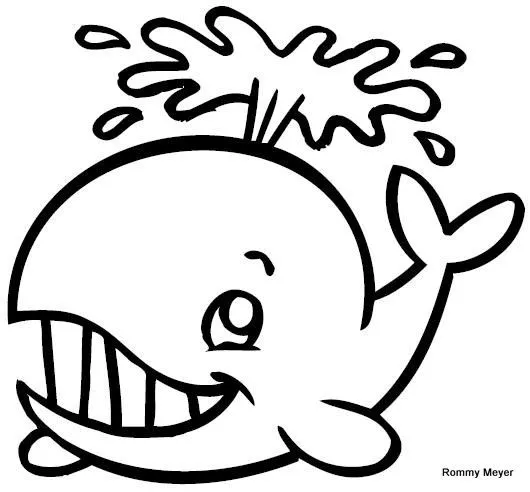 Ballena azul para colorear - Imagui